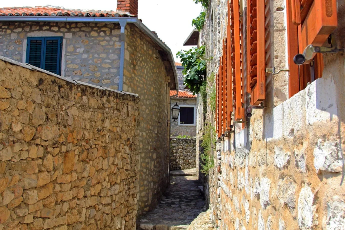 Like most towns along the coast of Montenegro, there is an Old Town with cobbled stones and small side streets