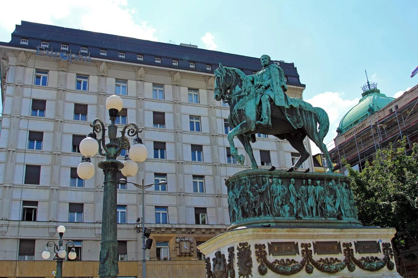 Republic Square, the city centre of Belgrade