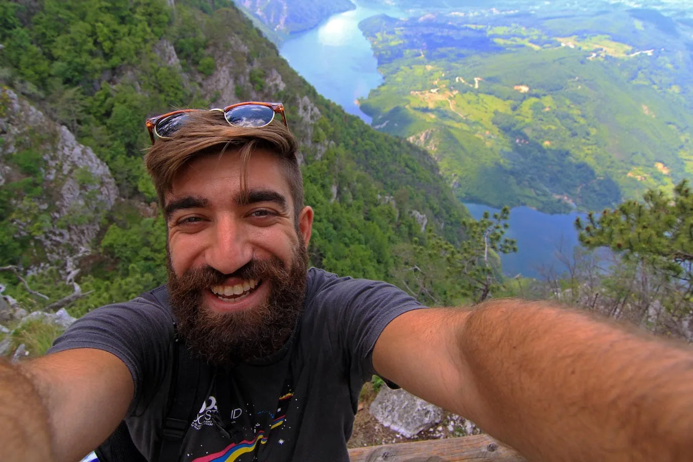 I was pretty happy to make it to the viewpoint at Banska Rock