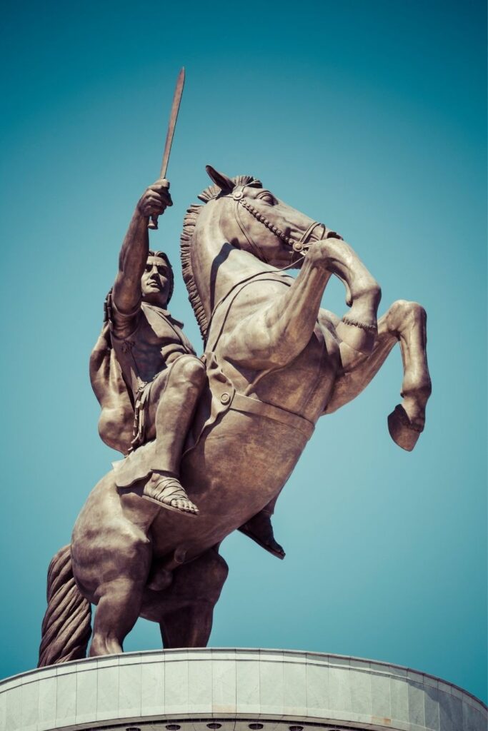 skopje alexander the great statue