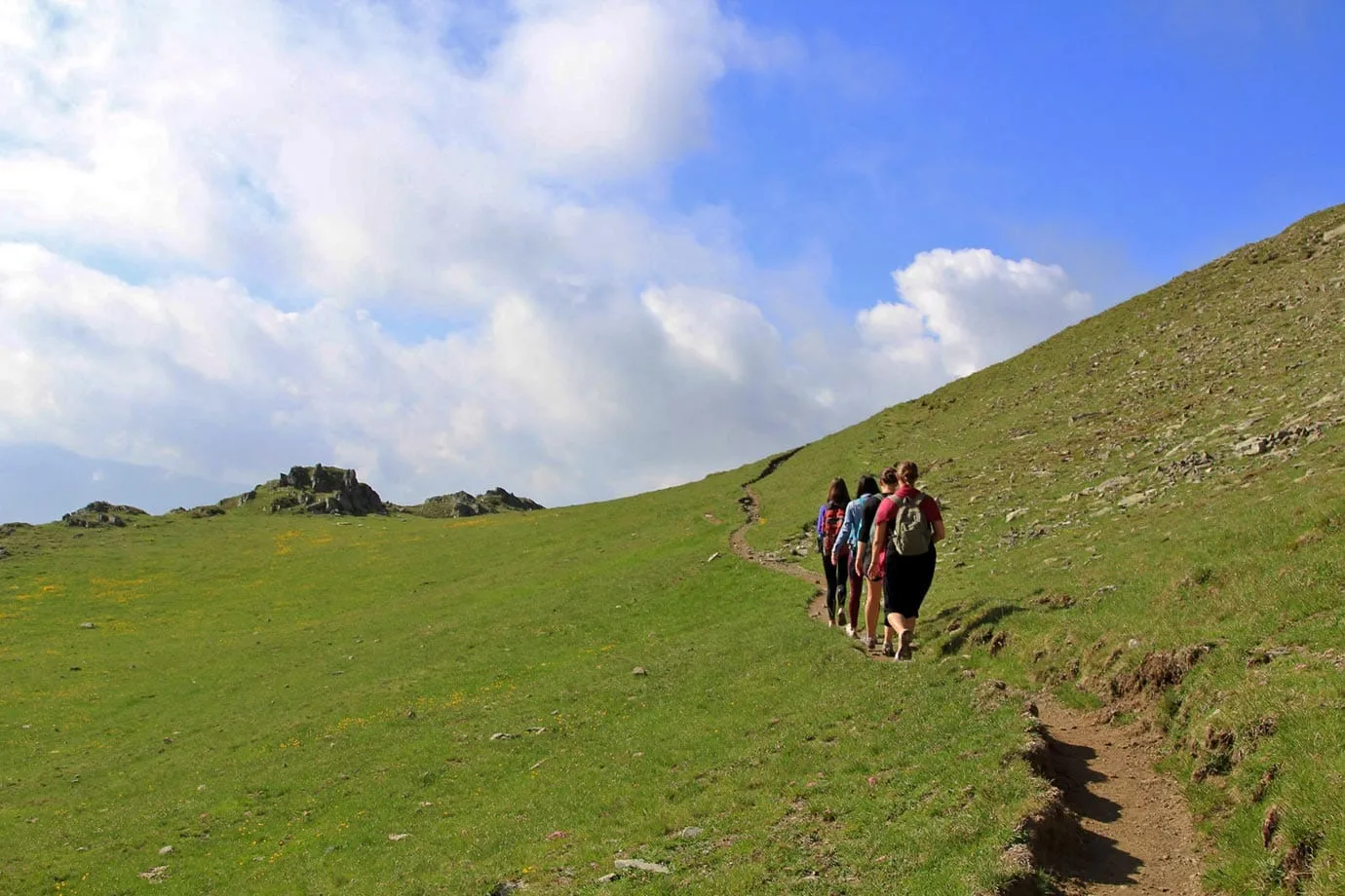 That morning we were all happy and content to walk in silence as the morning caught up with us