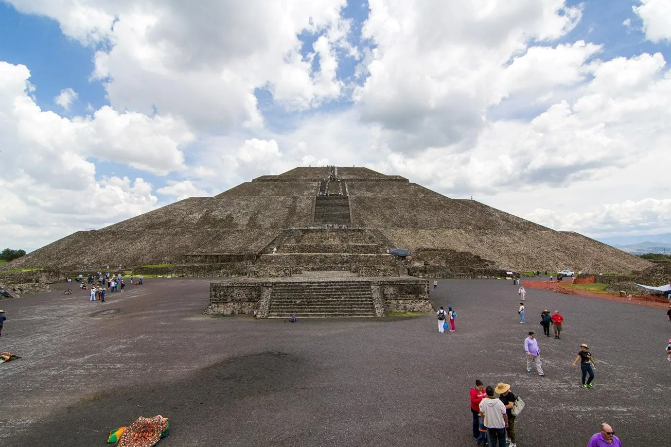 The Pyramid of the Sun is the largest and most impressive in Teotihuacan and it is the third largest pyramid in the world