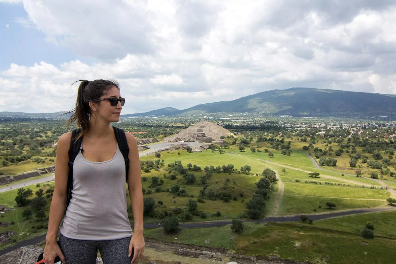 Once at the top of the Pyramid of the Sun you are presented with the most magnificent views of the once ancient city