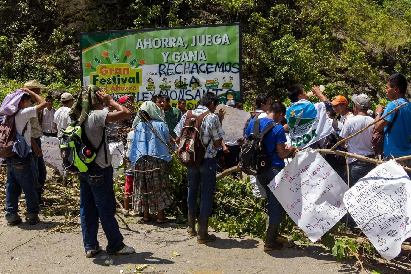 Protests over the price of maize seeds were going on throughout Guatemala