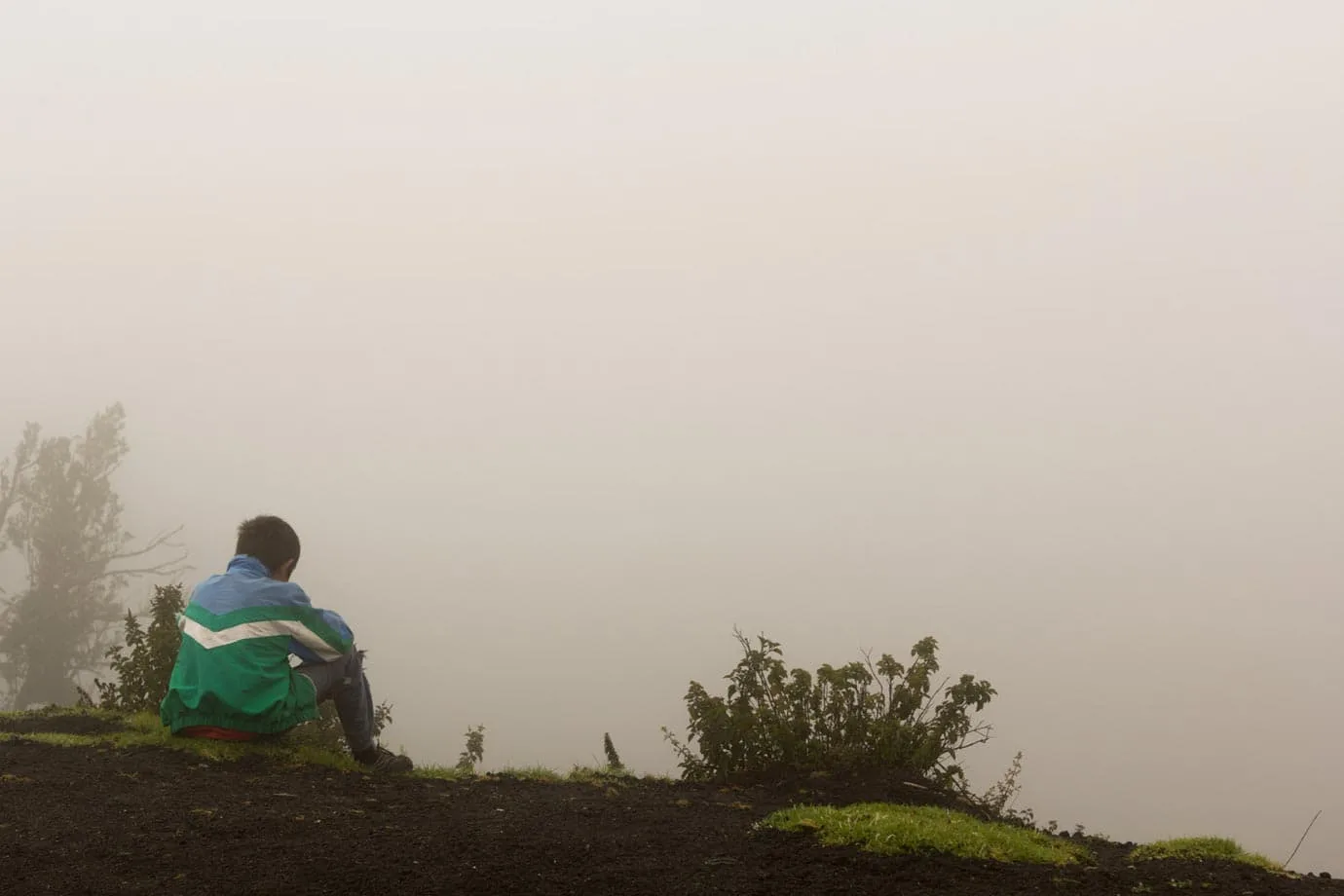 Despite getting up at the crack of dawn with high hopes of seeing spewing lava and sizzling steam, hiking to the top of Pacaya was in fact a complete white out