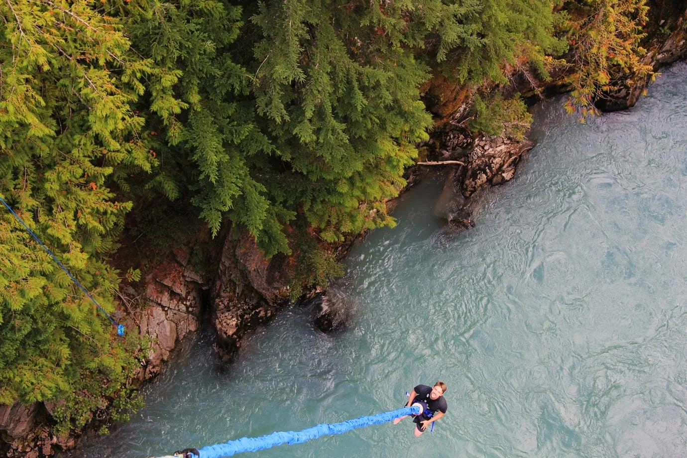 Bungee jumping at Whistler Bungee