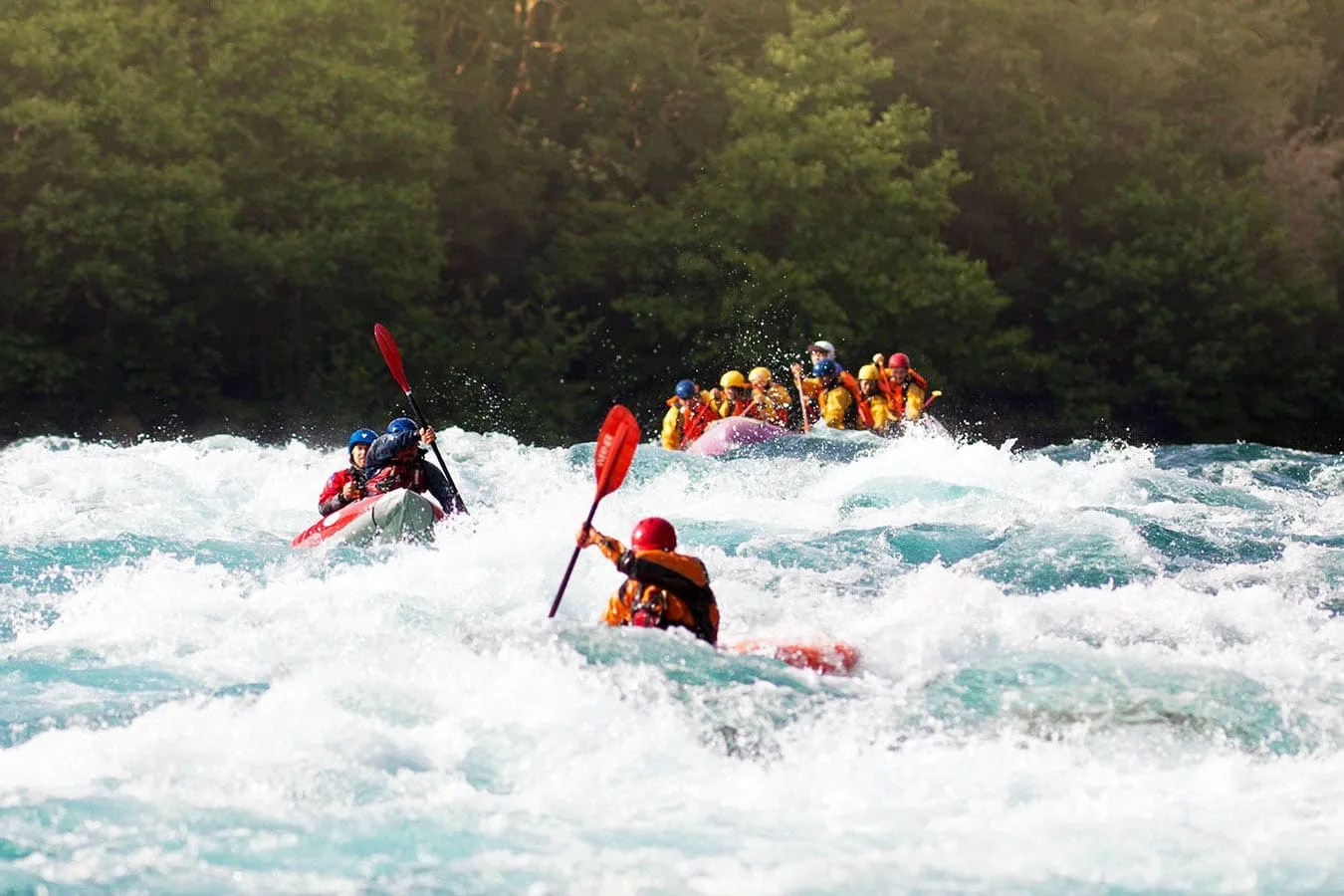 White water rafting on the Petrohue River