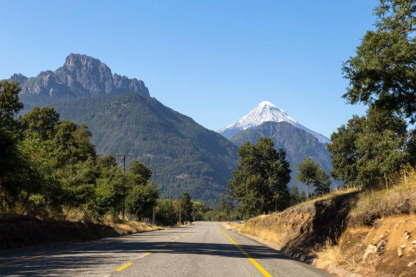 View of Volcano Lanin, Chile