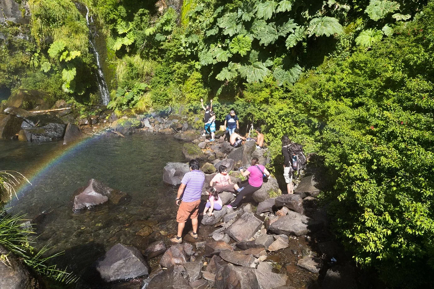 The rock pools at Salto el Leon