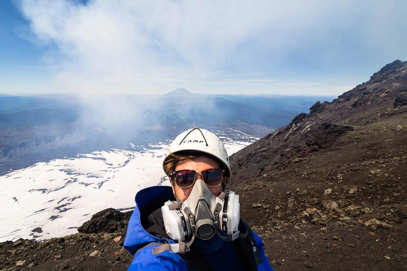 climbing villarrica volcano