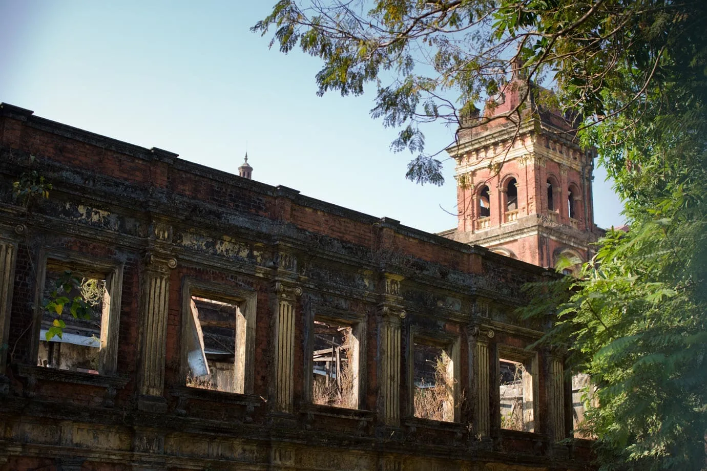 One of the crumbling structures found in Yangon - Brian Ceci