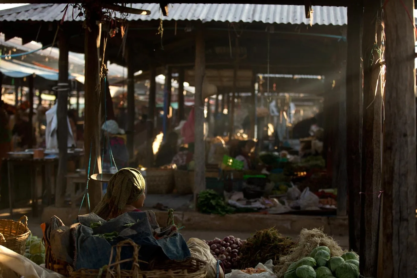 market in myanmar