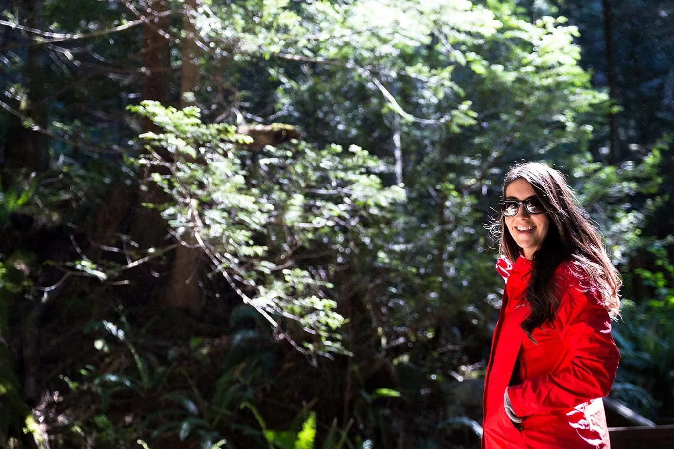 Hiking at Shannon Falls