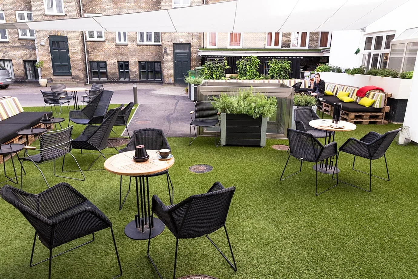 Outside area at Hotel Absalon