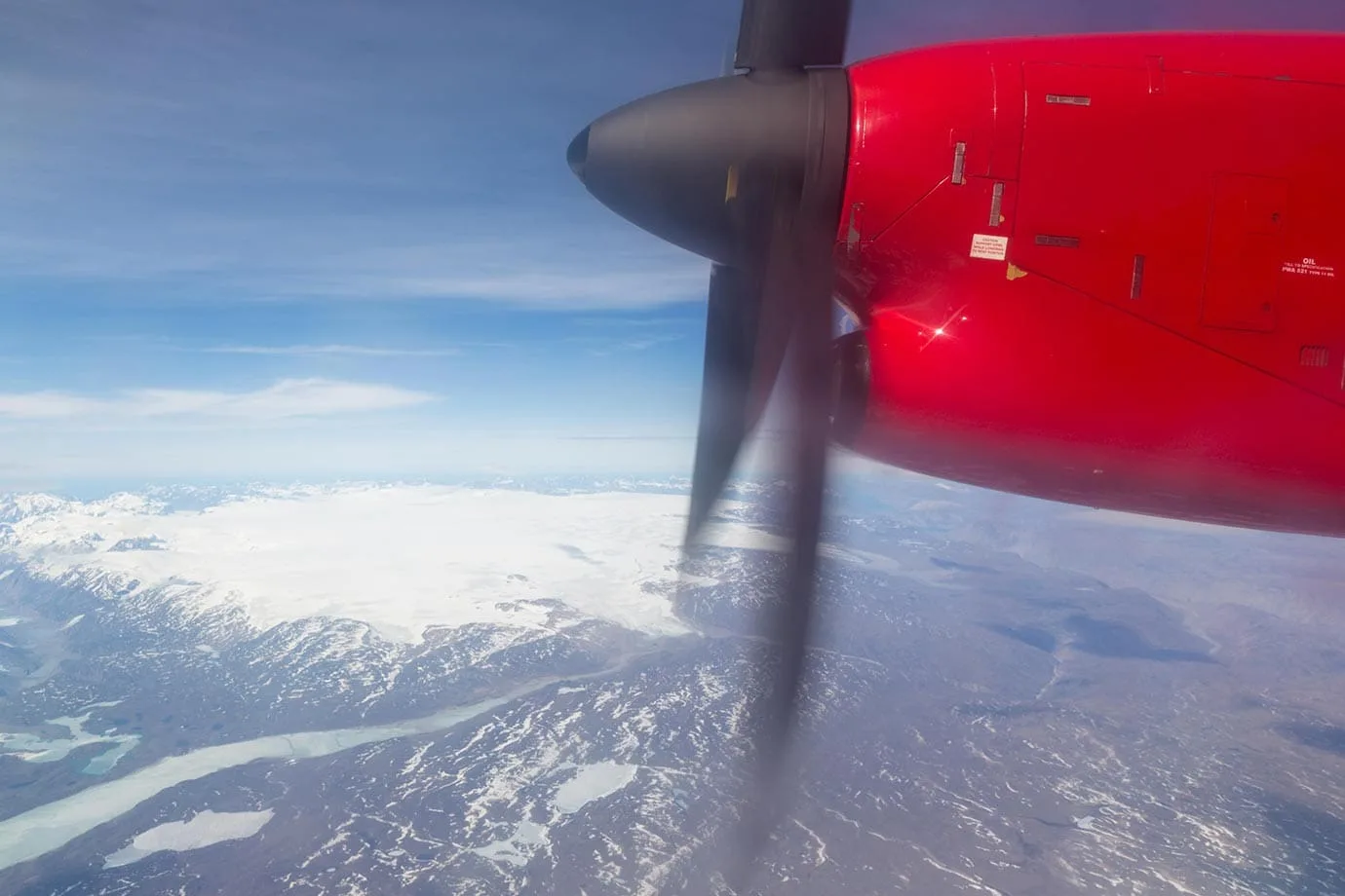 Flying to Nuuk