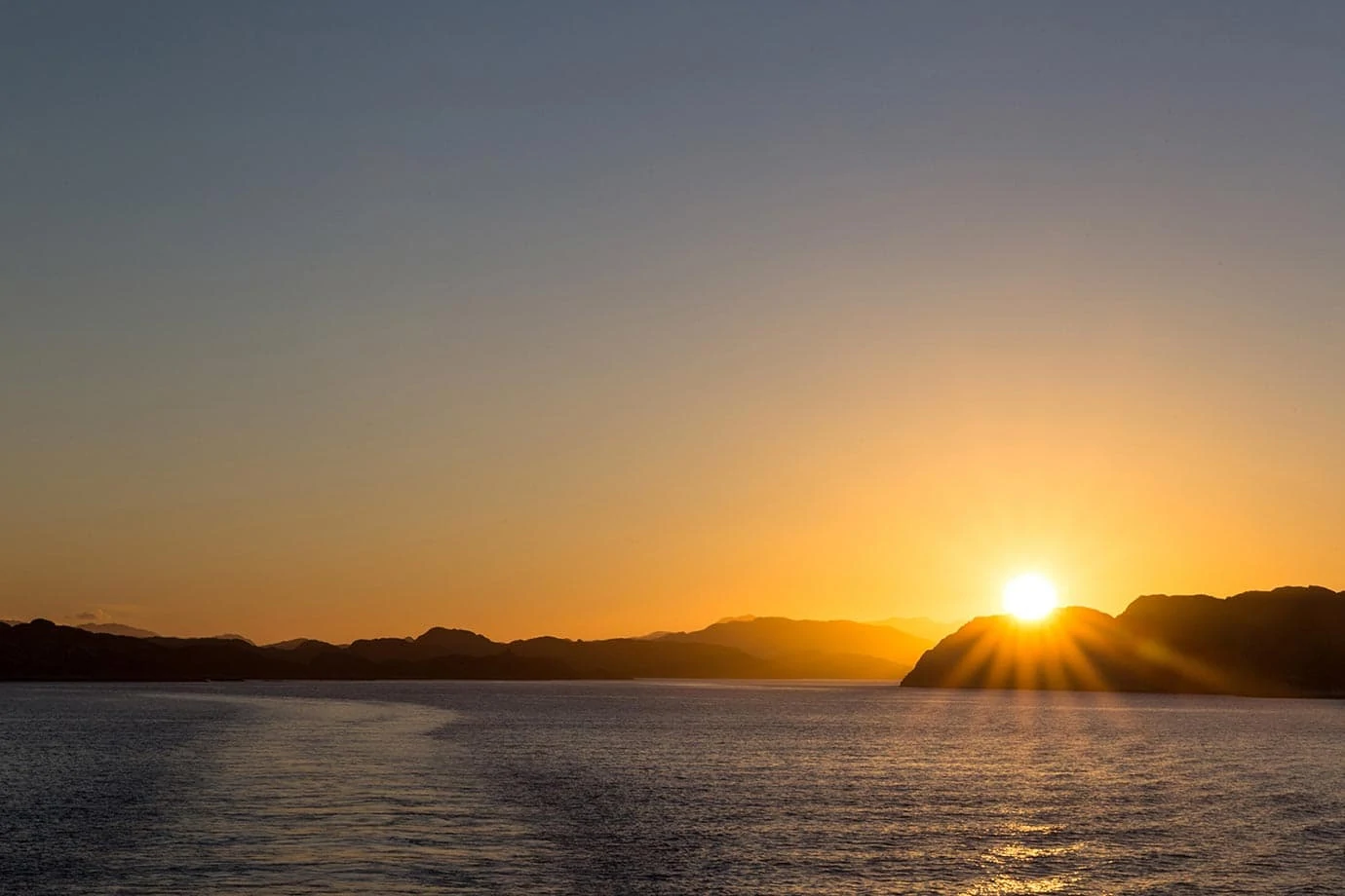 Sunset in Greenland