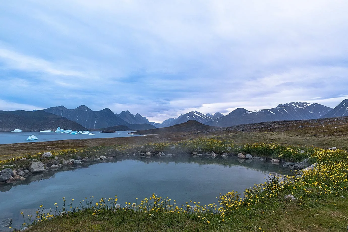 Hot springs in Qaqortoq, Greenland