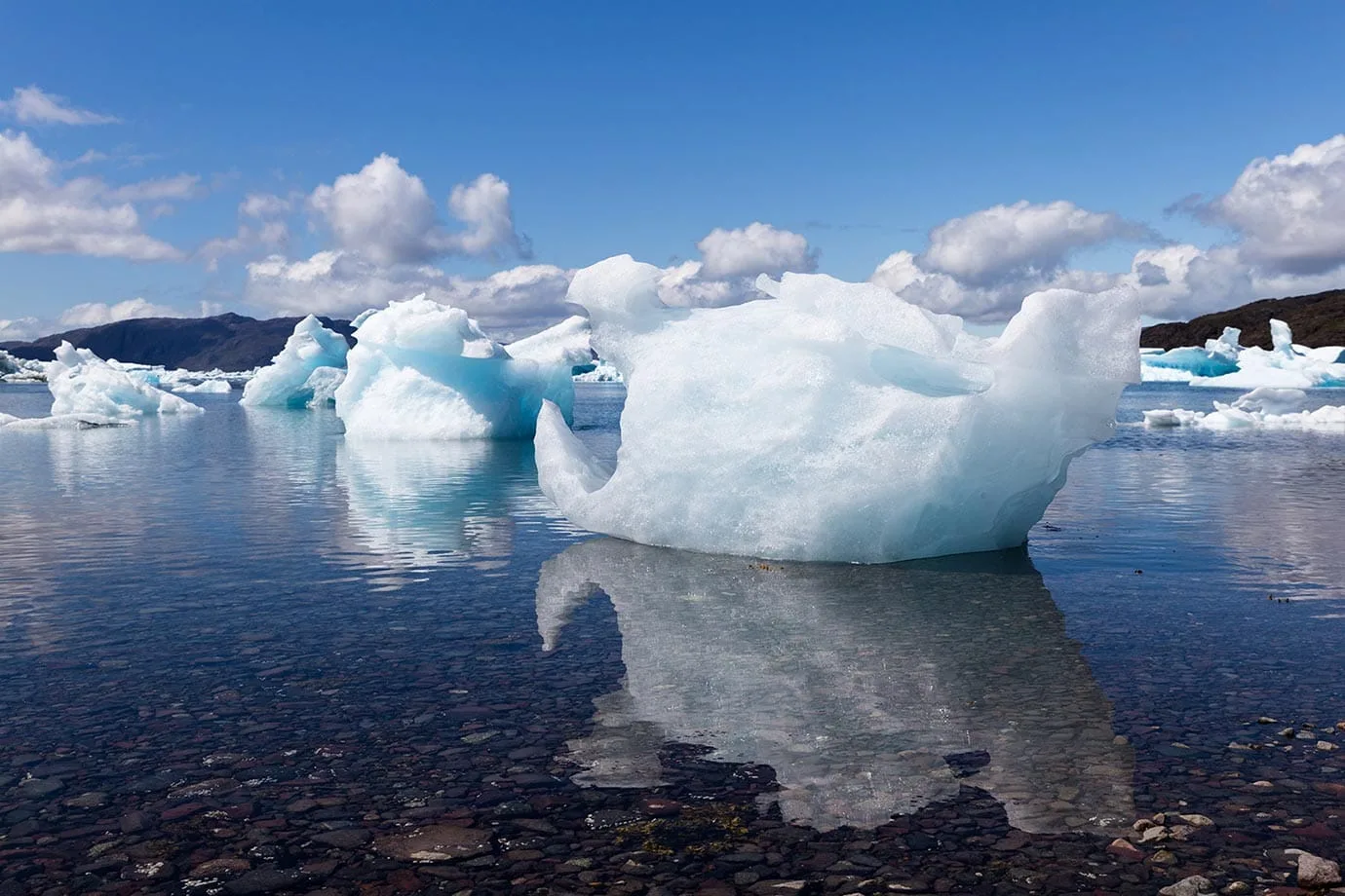 Iceberg beach in Narsaq Southern Greenland