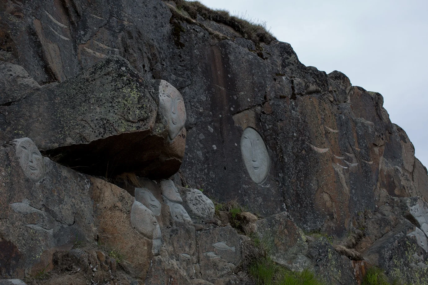 Stone & Man art exhibit Qaqortoq