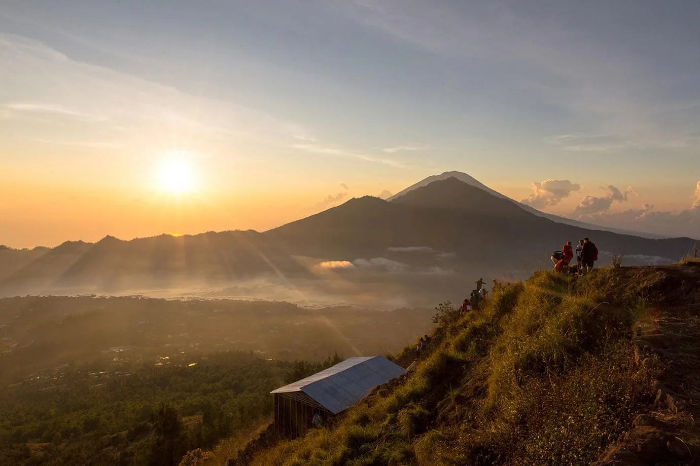 Hiking up Mount Batur for sunrise