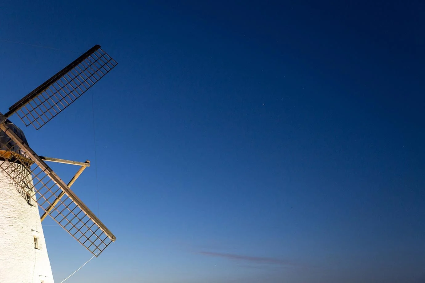 Close up of a windmill