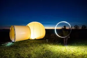 Light painting in Estonia