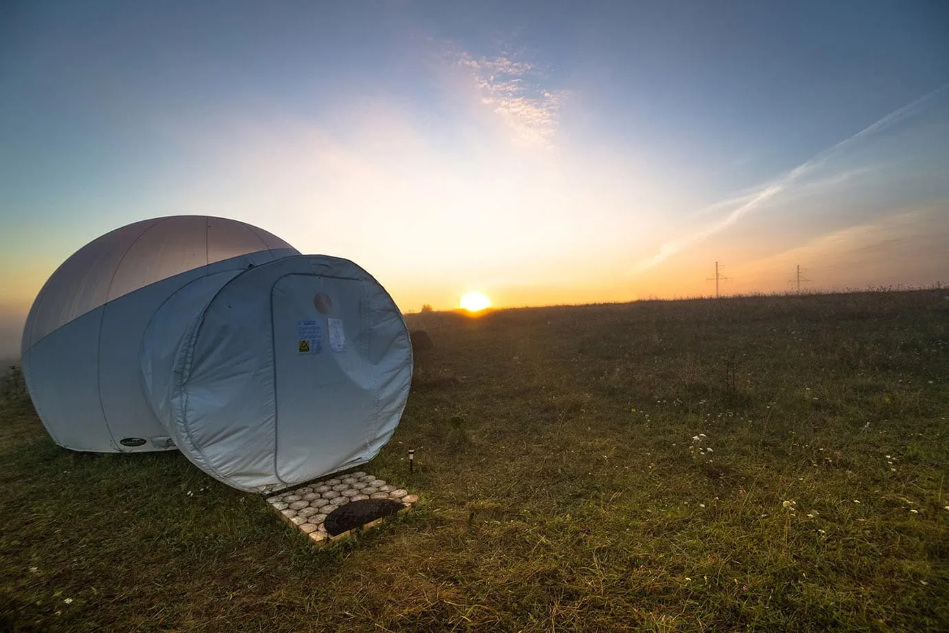 Sunrise at the Bubble Hotel