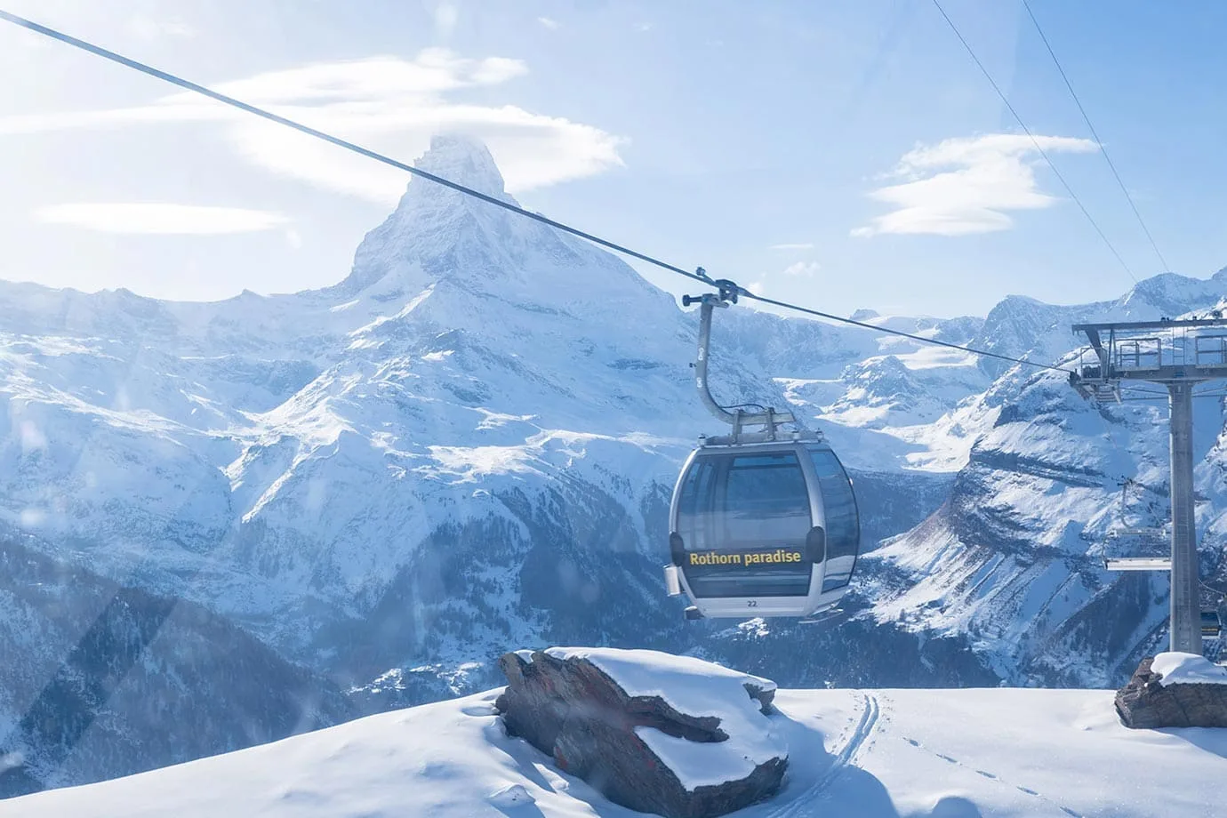 Cable car in Zermatt