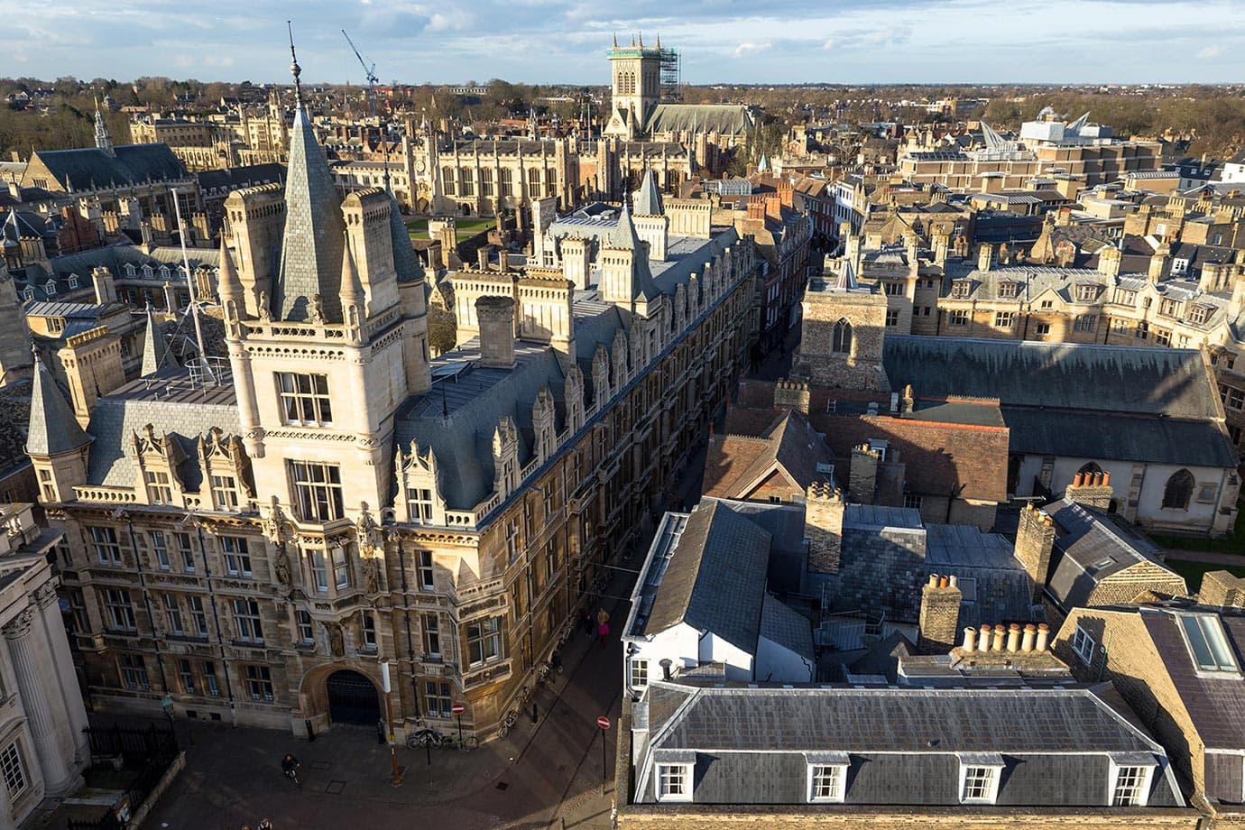 Views at St Mary's Tower, Cambridge