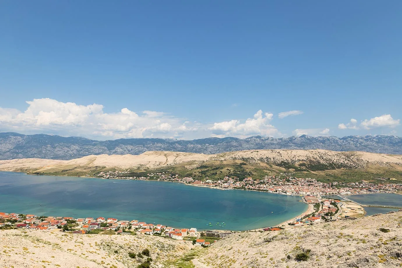 View of Pag, Croatia