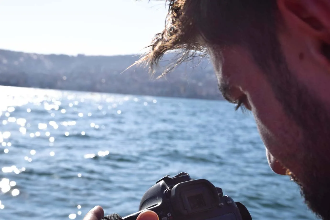 Taking photos while on a boat