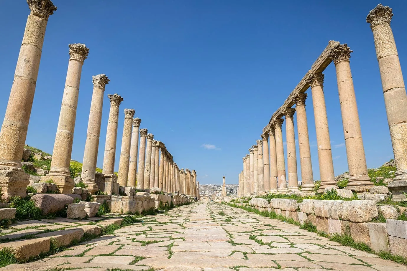 The streets of Jerash, Jordan