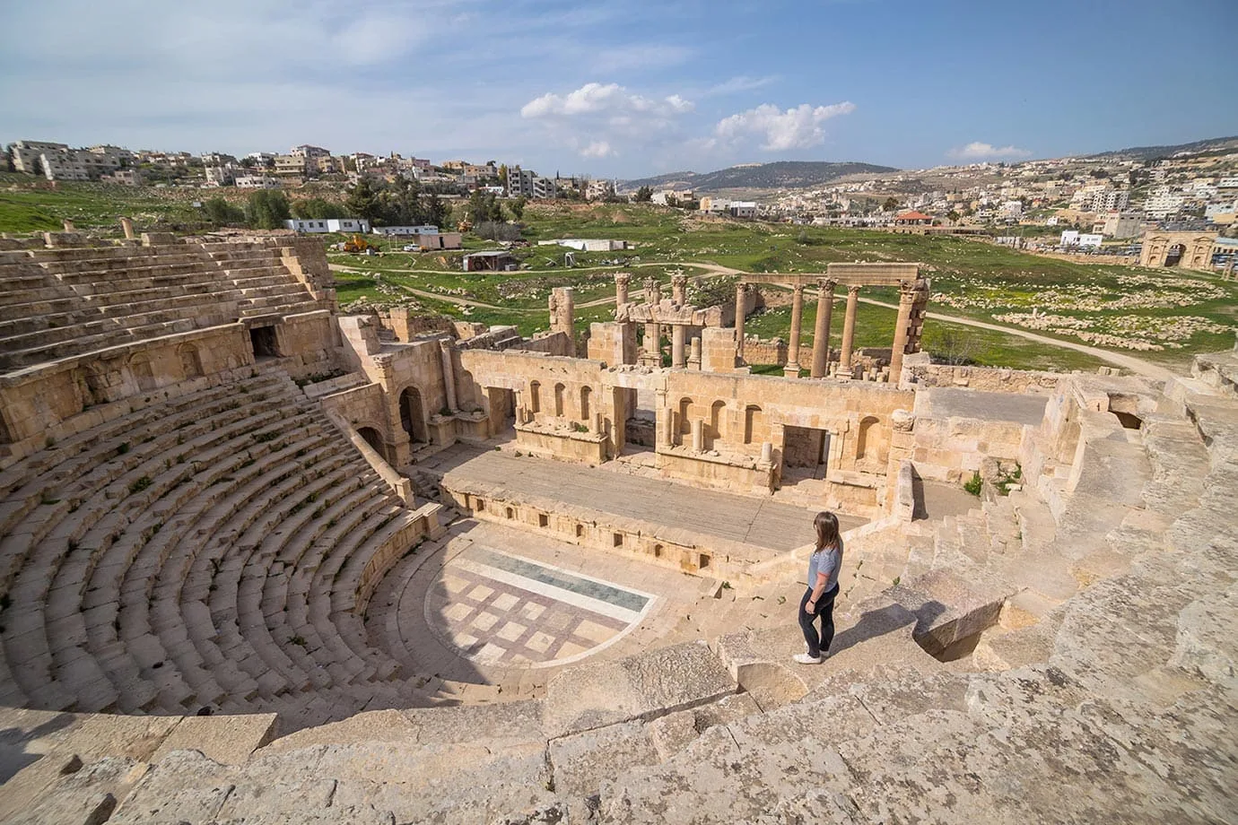 Views of the North Theatre, Jerash, Jordan