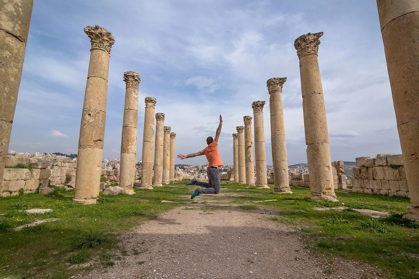 Fun at Jerash, Jordan