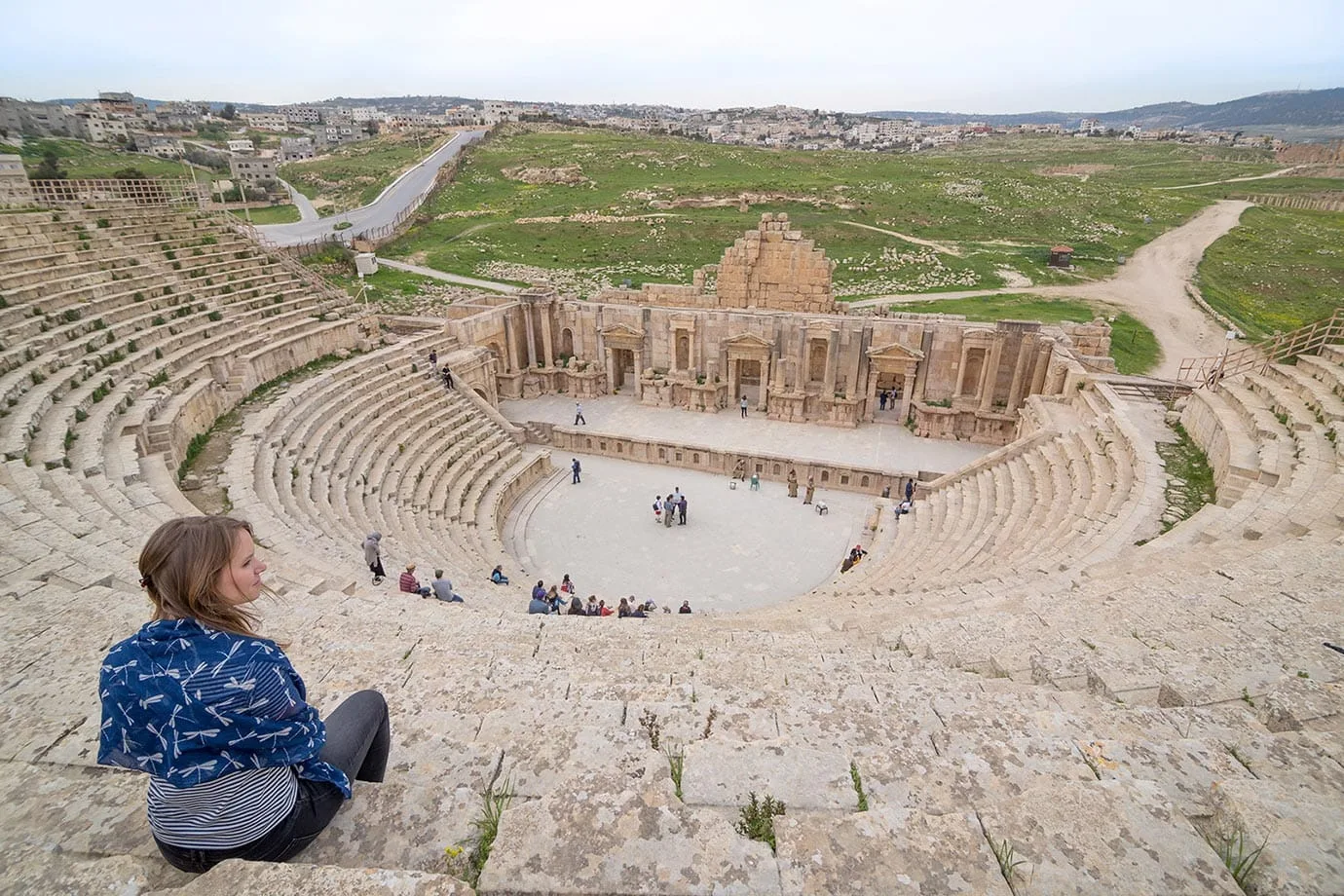 Views of the South Theatre, Jerash, Jordan