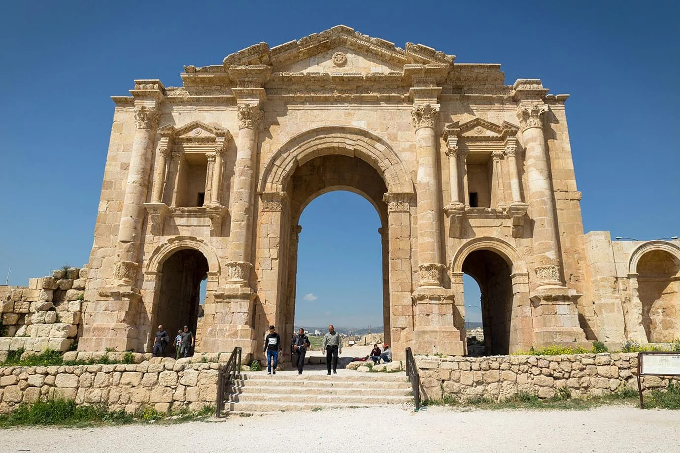 The main enterance into Jerash, Jordan