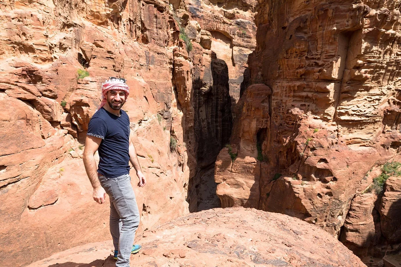 Walking around Petra, Jordan