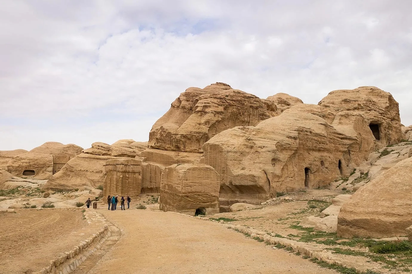 Walking into Petra, Jordan