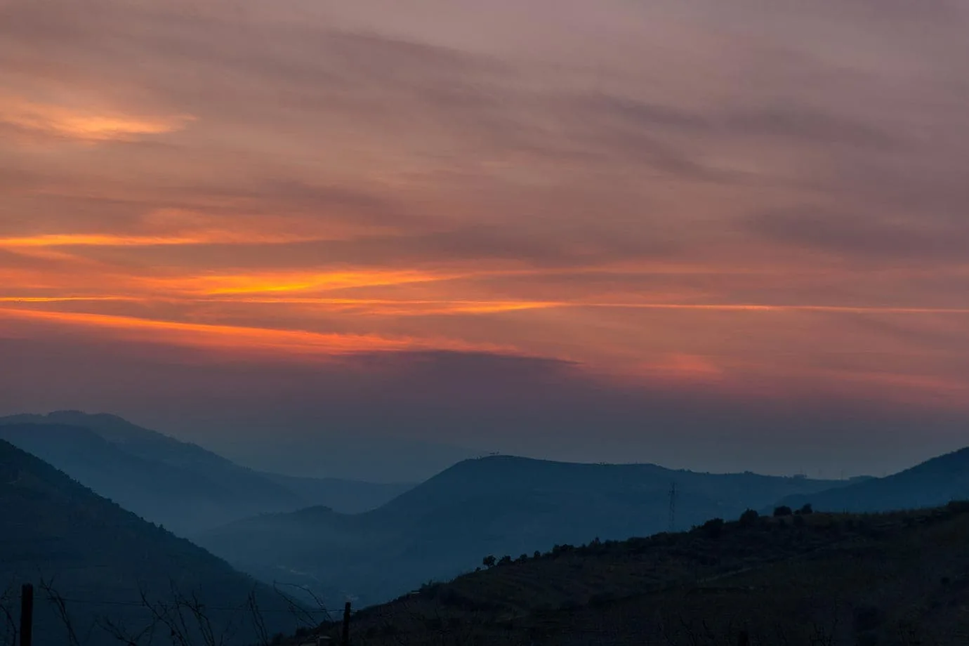 Sunset in the Douro Valley, Portugal