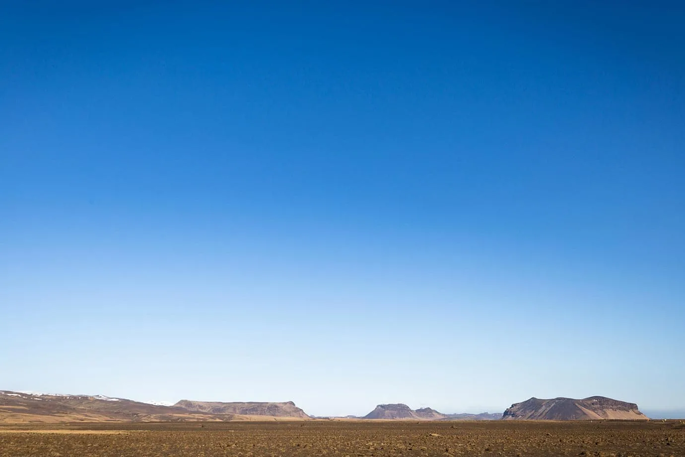 Barren desert, Iceland