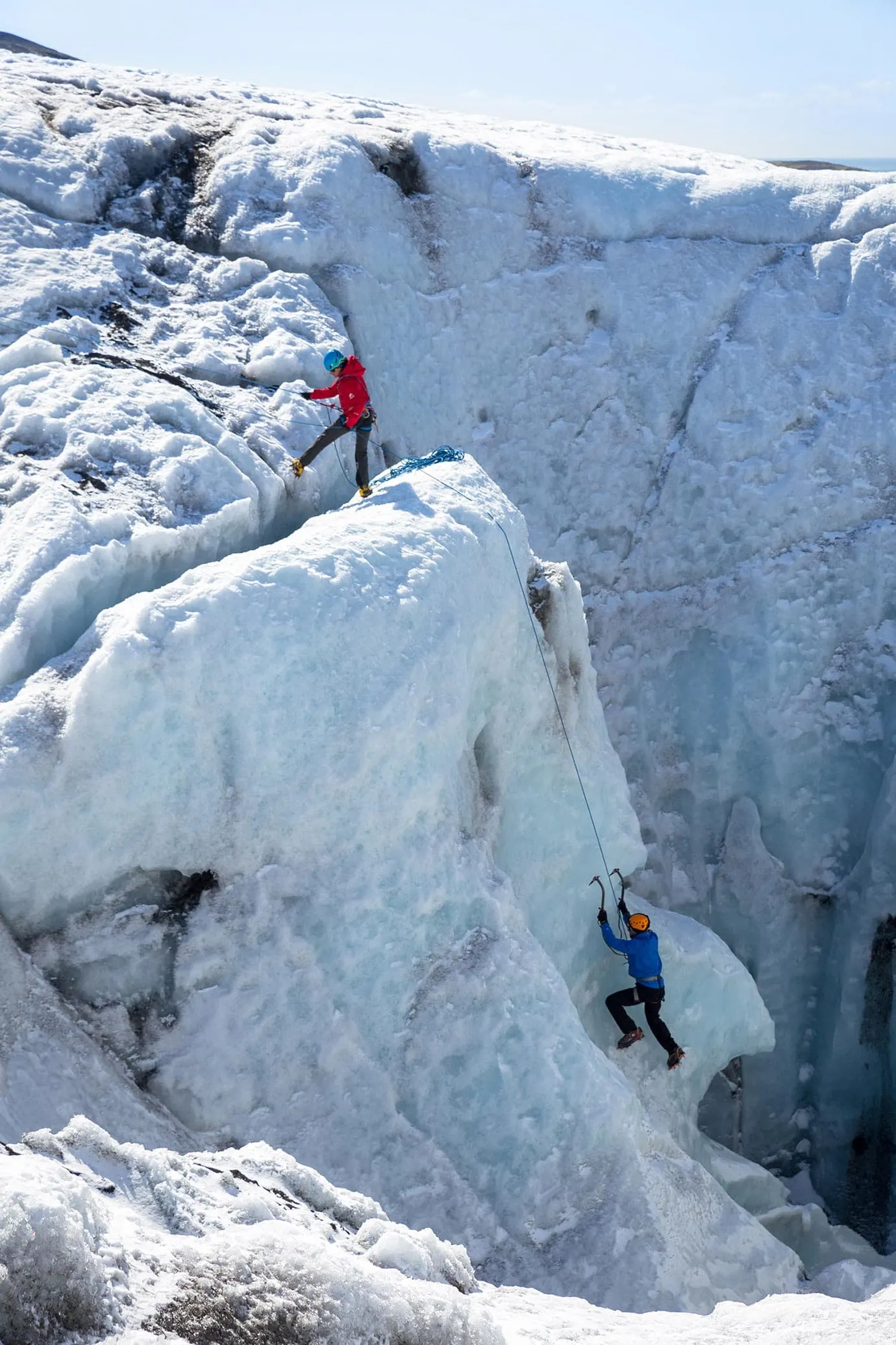 ice climb at solheimajokull