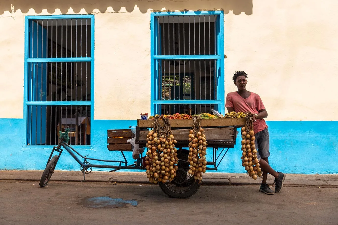 street seller in cuba
