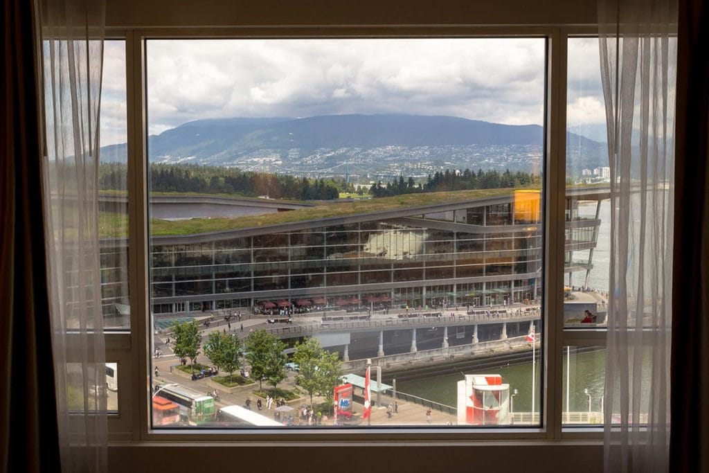 Seaside view at the Fairmont Waterfront