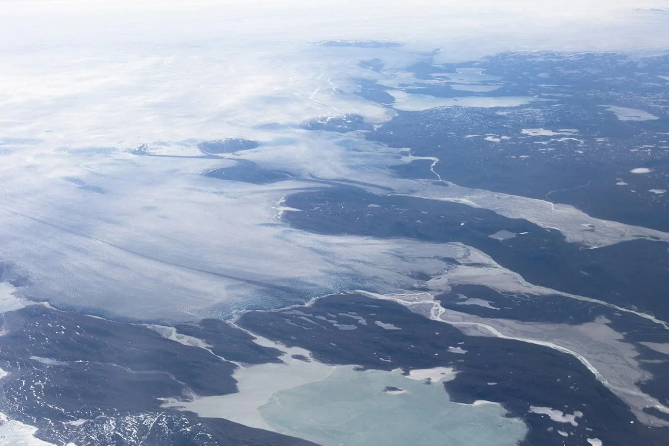 Flying over Greenland