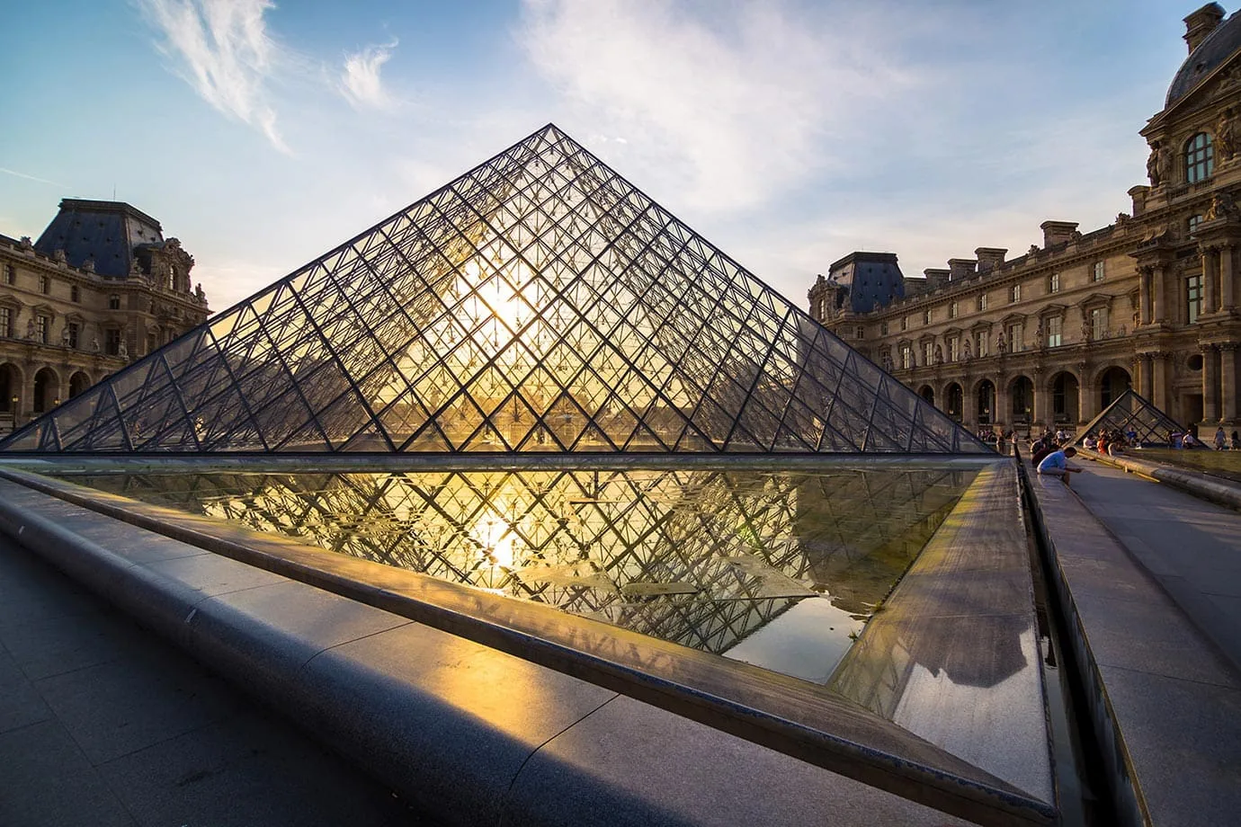 Sunset at the Louvre, Paris