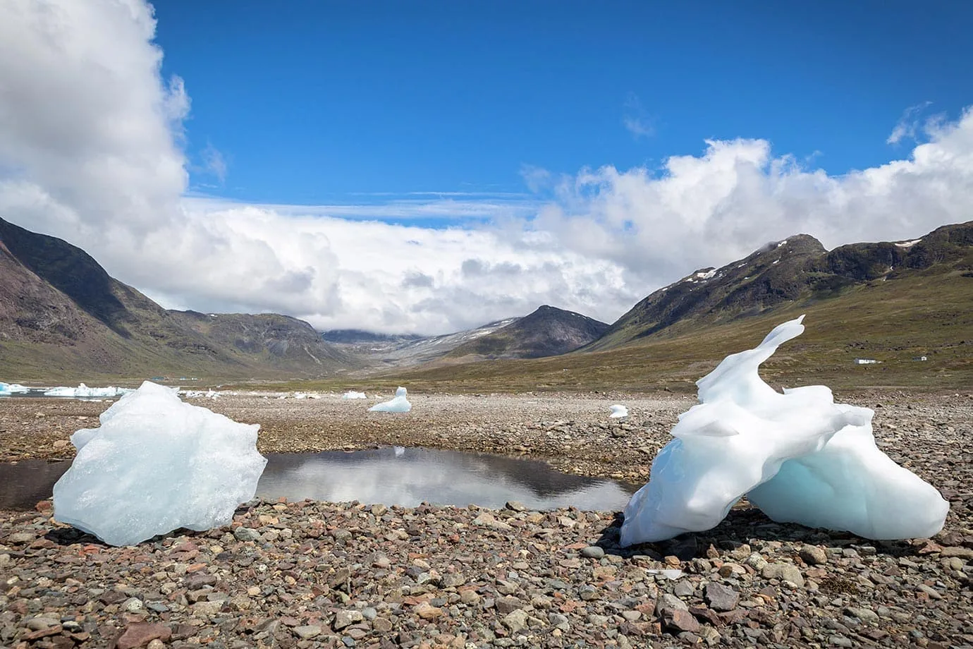 Iceberg beach in Greenland