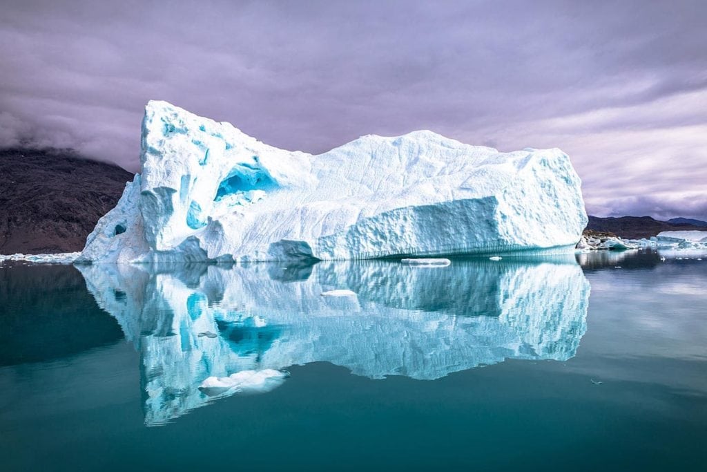 icebergs in greenland