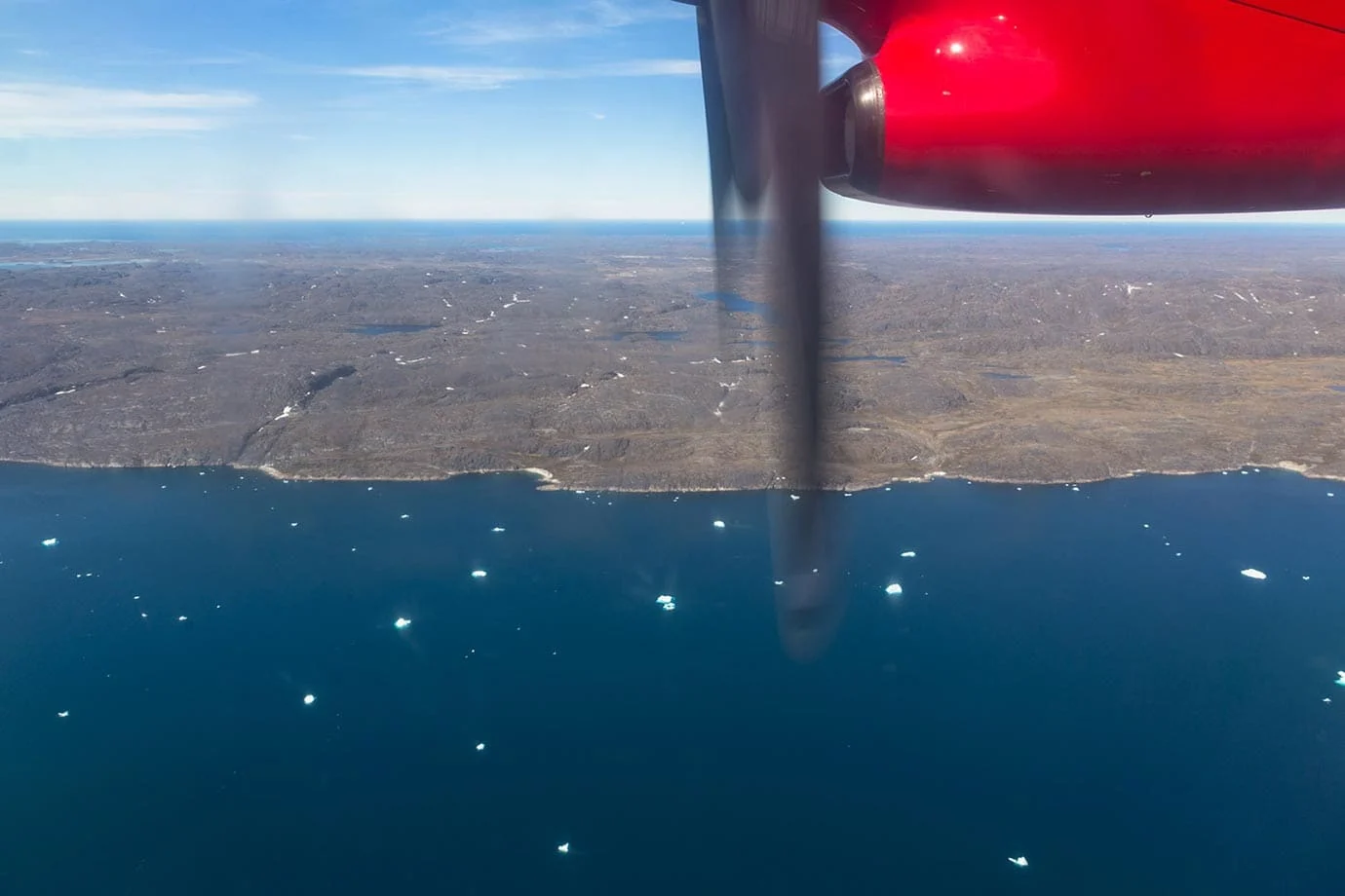 Flying into Nuuk