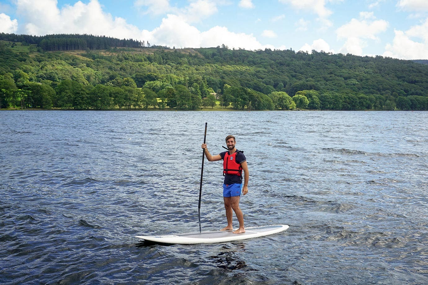 Standup paddleboarding, Lake District