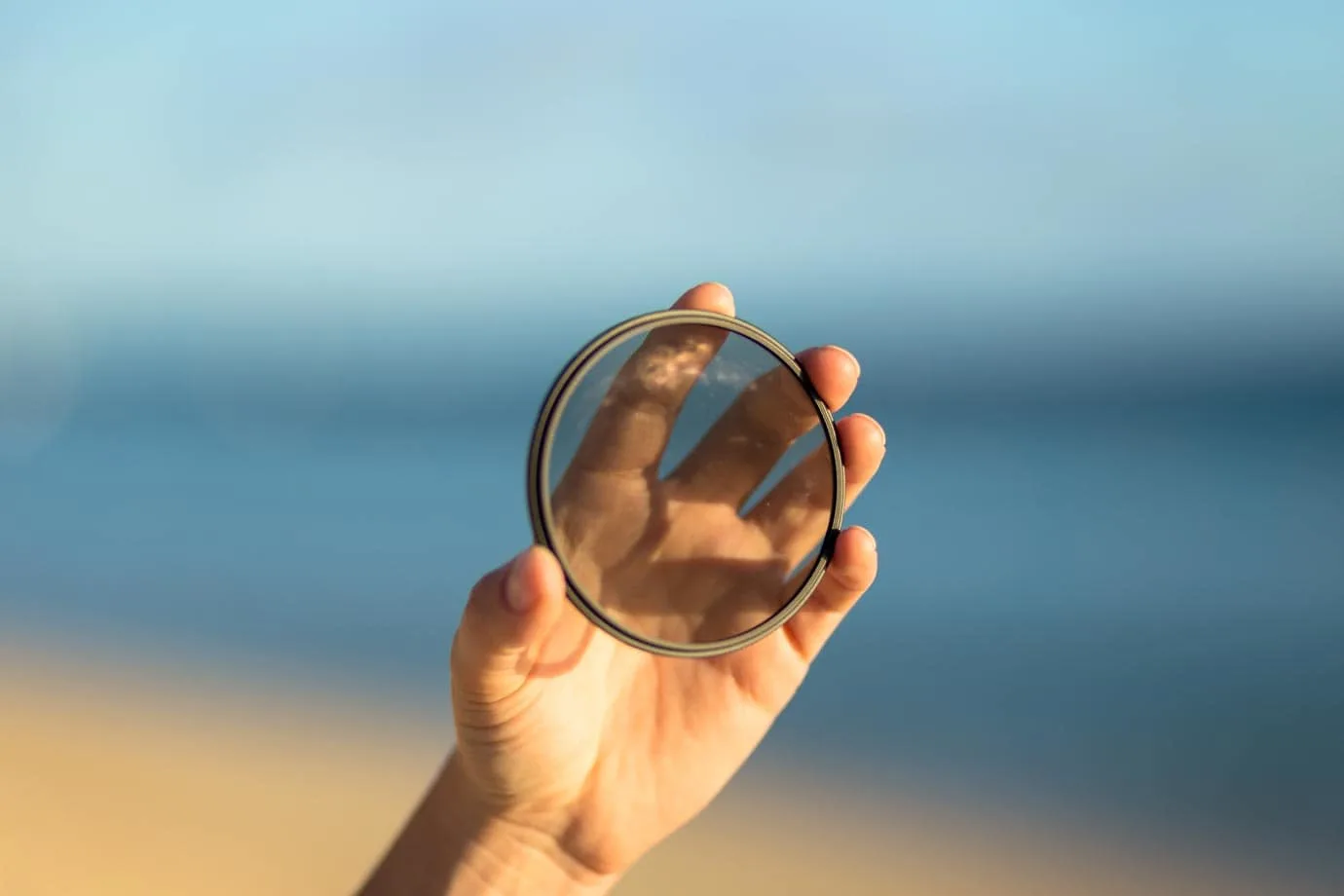 Circular polarising filter